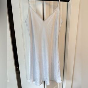 Wilfred light blue Slip Dress Aritzia mini dress
